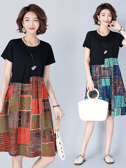 เสื้อผ้าฝ้าย เสื้อผ้าลินิน สไตล์ฤดูร้อน BY Lian Zhi Cotton and linen art สไตล์VINTAGE มีขนาดไซส์อกประมาณ 35-40 นิ้ว