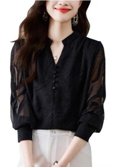 เสื้อสีดำสุภาพ เรียบหรู ดูดี เหมาะกับทุกโอกาส | เสื้อผู้หญิงสุภาพ