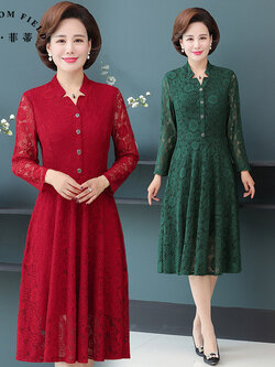 เดรสวัยผู้ใหญ่40-60ปี เดรสคุณแม่ ชุดเดรสทำงานวัยผู้ใหญ่ แบรนด์ MAMA DRESS