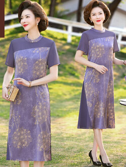 เดรสวัยผู้ใหญ่40-60ปี เดรสคุณแม่ ชุดเดรสทำงานวัยผู้ใหญ่ แบรนด์ MAMA DRESS