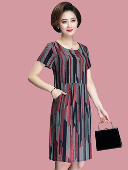 เดรสวัยผู้ใหญ่40-60ปีเดรสคุณแม่