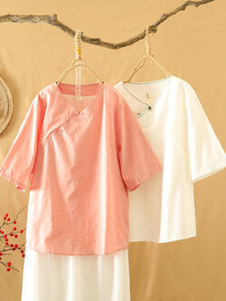 เสื้อลินิน เสื้อผ้าฝ้ายลินิน เสื้อเชิ้ตผ้าลินิน