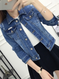 JY22649#ยีนส์ผู้หญิงเทห์ๆ*ช่วงอก*S:84/M:88/L:92/XL:96/2XL:100/3XL:104/4XL:108เซนติเมตร(33/34/36/37/39/40/42นิ้ว)