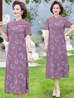 เดรสวัยผู้ใหญ่40-60ปี เดรสคุณแม่ ชุดเดรสทำงานวัยผู้ใหญ่ สนใจทักแชท