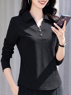 เสื้อยืดสีดำ แฟชั่น เสื้อยืด T-shirt สีดำ สวมใส่สบาย ไม่ร้อน