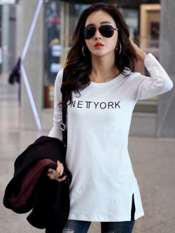 เสื้อยืดแฟชั่น Spring new Korean wave sleeve t-shirt