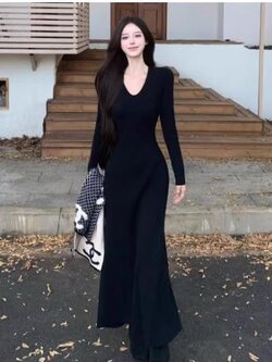 เดรสสีดำสุภาพ เรียบหรู ดูดี เหมาะกับทุกโอกาส | เดรสผู้หญิงแฟชั่นสุภาพ