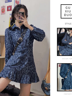 เดรสแขนสั้นมีไซส์L-4XLอก38-47นิ้ว