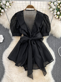 เสื้อสีดำสุภาพ เรียบหรู ดูดี เหมาะกับทุกโอกาส | เสื้อผู้หญิงสุภาพ