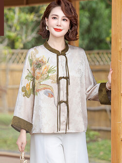 เสื้อผ้าคุณแม่วัย 60 เสื้อคนแก่ผู้หญิงวัย60