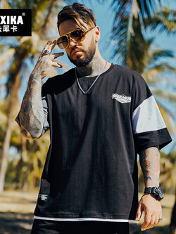 เสื้อยืดผู้ชายอ้วน S-5XL(อกเสื้อ39-51นิ้ว)