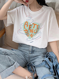 เสื้อโอเวอร์ไซส์เกาหลี เสื้อยืดพลัสไซส์ เสื้อยืดคนอ้วน เสื้อยืดโอเวอร์ไซส์ผู้หญิง