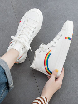 รองเท้าผ้าใบ ผู้หญิง รองเท้าผ้าใบวัยรุ่น แบรนด์ RENBEN