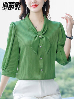 เสื้อชีฟอง เสื้อแฟชั่นสุภาพสตรีวัยผู้ใหญ่ มีไซต์ อก34นิ้ว-43นิ้ว