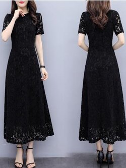 เดรสสีดำสุภาพ เรียบหรู ดูดี เหมาะกับทุกโอกาส | เดรสผู้หญิงแฟชั่นสุภาพ