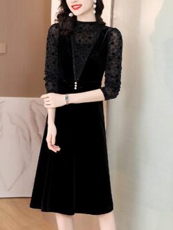 เดรสสีดำสุภาพ เรียบหรู ดูดี เหมาะกับทุกโอกาส | เดรสผู้หญิงแฟชั่นสุภาพ