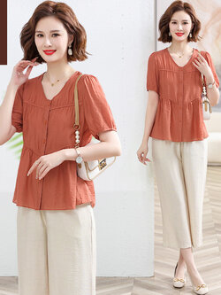 เสื้อผ้าคุณแม่วัย 60 เสื้อคนแก่ผู้หญิงวัย60