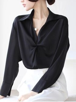 เสื้อสีดำสุภาพ เรียบหรู ดูดี เหมาะกับทุกโอกาส | เสื้อผู้หญิงสุภาพ