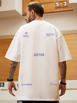 เสื้อยืดผู้ชายอ้วน S-5XL(อกเสื้อ39-51นิ้ว)