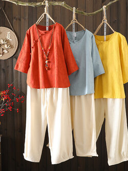 เสื้อลินิน เสื้อผ้าฝ้ายลินิน เสื้อเชิ้ตผ้าลินิน