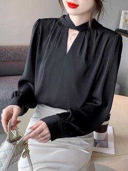 เสื้อสีดำสุภาพ เรียบหรู ดูดี เหมาะกับทุกโอกาส | เสื้อผู้หญิงสุภาพ