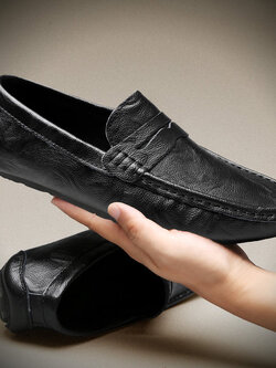 รองเท้าหนังผู้ชาย มีไซส์39-44 รองเท้าโลฟเฟอร์ชาย Slip-On Shoes