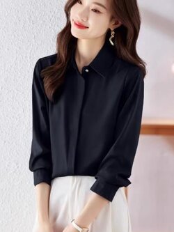 เสื้อสีดำสุภาพ เรียบหรู ดูดี เหมาะกับทุกโอกาส | เสื้อผู้หญิงสุภาพ