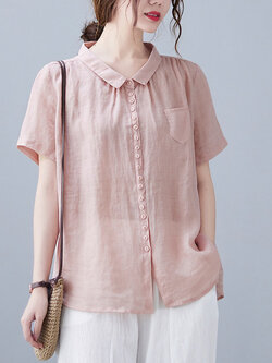 เสื้อลินิน แบบเสื้อสวยๆ เสื้อผ้าฝ้ายลินิน เสื้อเชิ้ตผ้าลินิน BY LININ