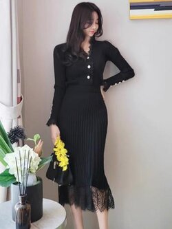 เดรสสีดำสุภาพ เรียบหรู ดูดี เหมาะกับทุกโอกาส | เดรสผู้หญิงแฟชั่นสุภาพ