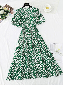 เดรสชีฟอง เดรสลายดอกไม้ Fairy House