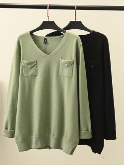 เสื้อกันหนาวคนอ้วน เสื้อกันหนาวสาวอ้วน เสื้อกันหนาวคนอวบ เสื้อกันหนาวแขนยาวสำหรับสาวอวบ อ้วน