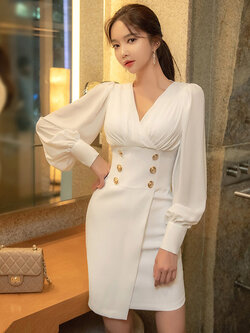 ชุดเดรสแฟชั่น เดรสเกาหลี SHACOS