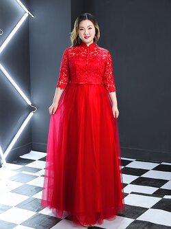 ชุดแต่งงานคนอ้วน ชุดแต่งงานจีน คนอ้วน ชุดเจ้าสาวไซส์ใหญ่ ชุดเจ้าสาวอ้วน ชุดเจ้าสาวอวบ