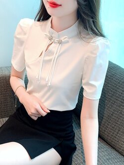 เสื้อเชิ้ตผู้หญิงแขนยาว เสื้อเชิ้ตผู้หญิงใส่ทํางาน 390 บาทต่อชิ้น ฟรีค่าจัดส่ง