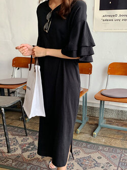 เดรสเกาหลีหลวมๆใส่สบาย By Yiliansu