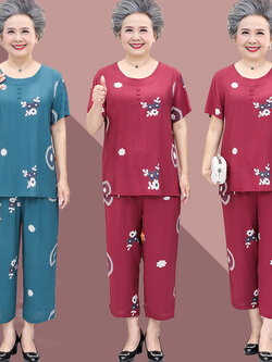 เสื้อคุณยาย เสื้อผู้วัยอายุ60-70ปี มีขนาด L-4XL(อกประมาณ35-45นิ้ว)