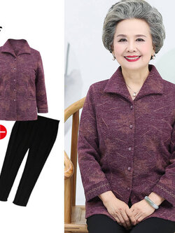 เสื้อคุณยาย เสื้อผู้วัยอายุ60-70ปี เสื้ออาม่า เสื้อผู้สูงอายุ