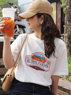 เสื้อผ้าวัยรุ่นเกาหลี เสื้อยืดวัยรุ่นผู้หญิง มีขนาด S M L XL