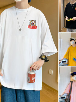 เสื้อยืดผู้ชายอ้วน M-5XL