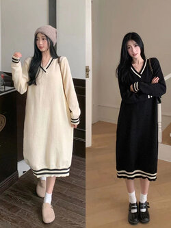 เดรสสาวอวบ มีไซส์ L-4XLอกเสื้อ 38-47 นิ้ว ใส่ได้ทั้งสาวหุ่นดีน่ารักจนถึงสาวอวบพลัสไซส์ จัดส่งฟรี! ทักแชทสั่งซื้อ