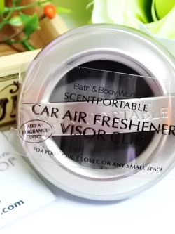 Bath & Body Works / Car Fragrance Holder (Pewter Core) *Visor Clip