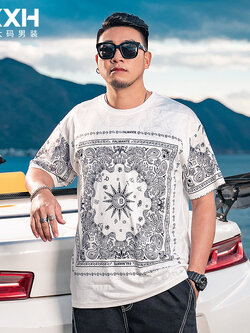 เสื้อยืดผู้ชายอ้วน S-5XL(อกเสื้อ39-51นิ้ว)