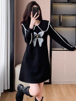 เดรสสีดำสุภาพ เรียบหรู ดูดี เหมาะกับทุกโอกาส | เดรสผู้หญิงแฟชั่นสุภาพ