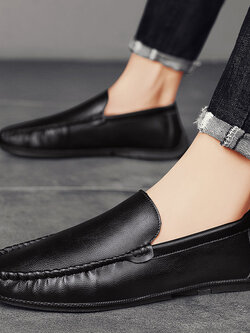 รองเท้าหนังผู้ชาย มีไซส์39-44 รองเท้าโลฟเฟอร์ชาย Slip-On Shoes