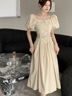 เดรสแขนสั้น มีไซส์ L-4XLอก 38-47 นิ้ว ใส่ได้ทั้งสาวหุ่นดีน่ารักจนถึงสาวอวบพลัสไซส์ จัดส่งฟรี! ทักแชทสั่งซื้อ