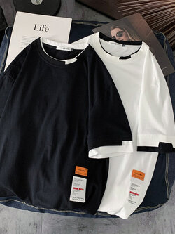 เสื้อยืดผู้ชายอ้วน S-5XL(อกเสื้อ39-51นิ้ว)