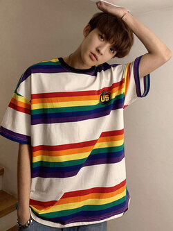 เสื้อยืดผู้ชายอ้วน S-5XL(อกเสื้อ39-51นิ้ว)