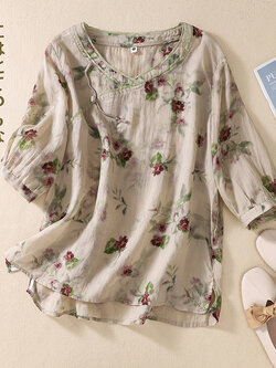 เสื้อลินิน เสื้อผ้าฝ้ายลินิน เสื้อเชิ้ตผ้าลินิน