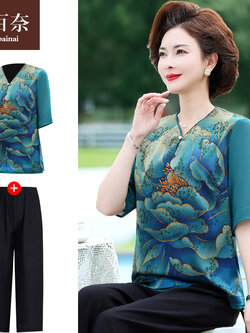 เสื้อผ้าคุณแม่วัย 60 เสื้อคนแก่ผู้หญิงวัย60