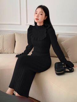 เดรสสีดำสุภาพ เรียบหรู ดูดี เหมาะกับทุกโอกาส | เดรสผู้หญิงแฟชั่นสุภาพ